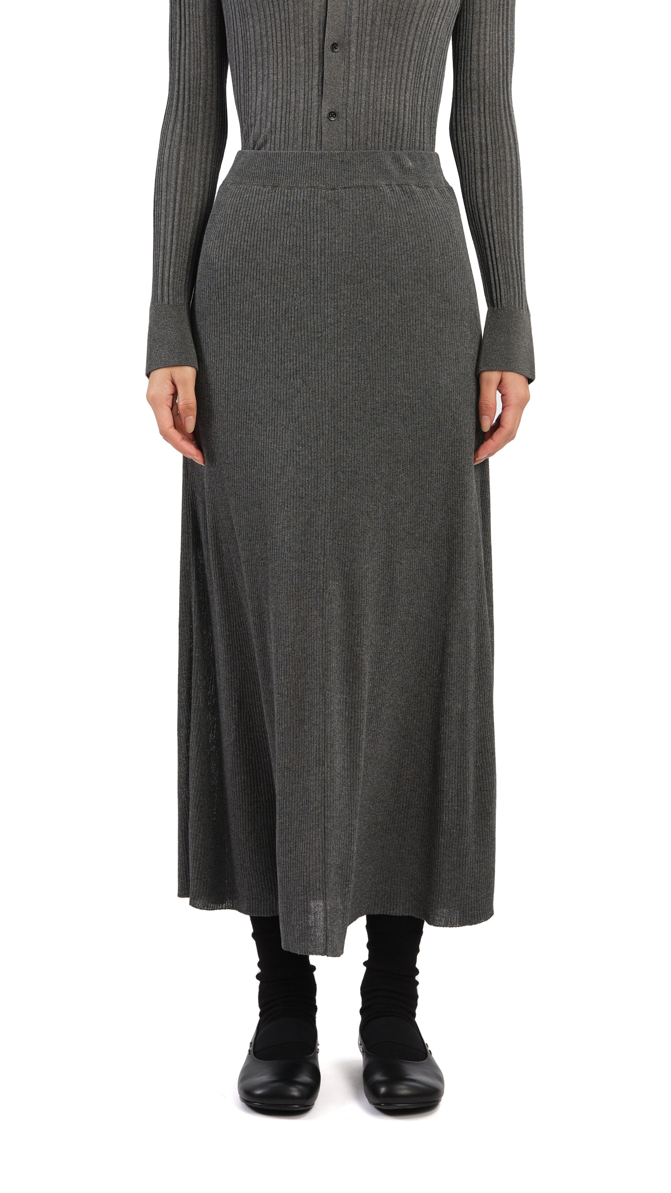 Lurex Knit Skirt
