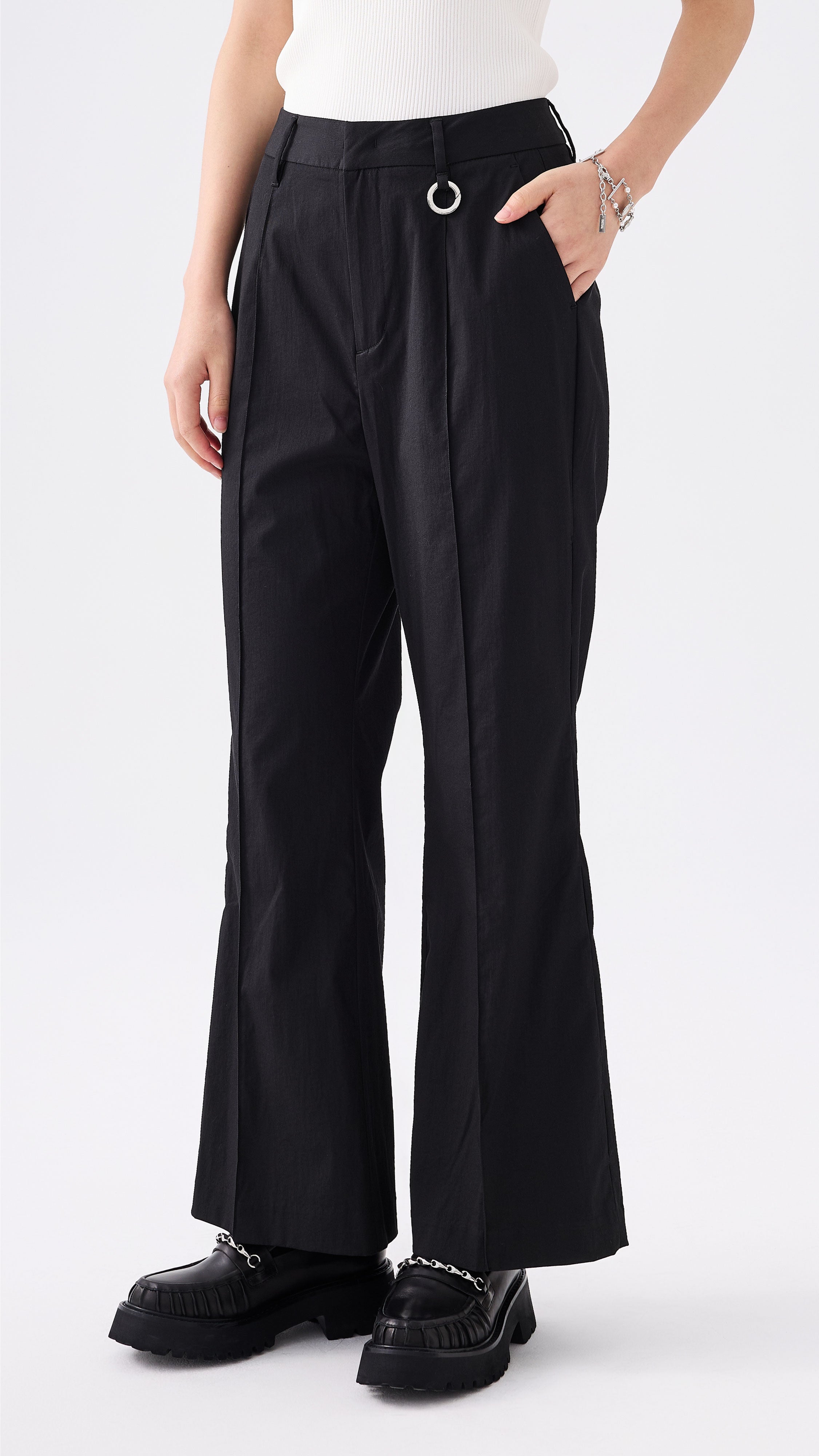 Side Hole Sailor Pants