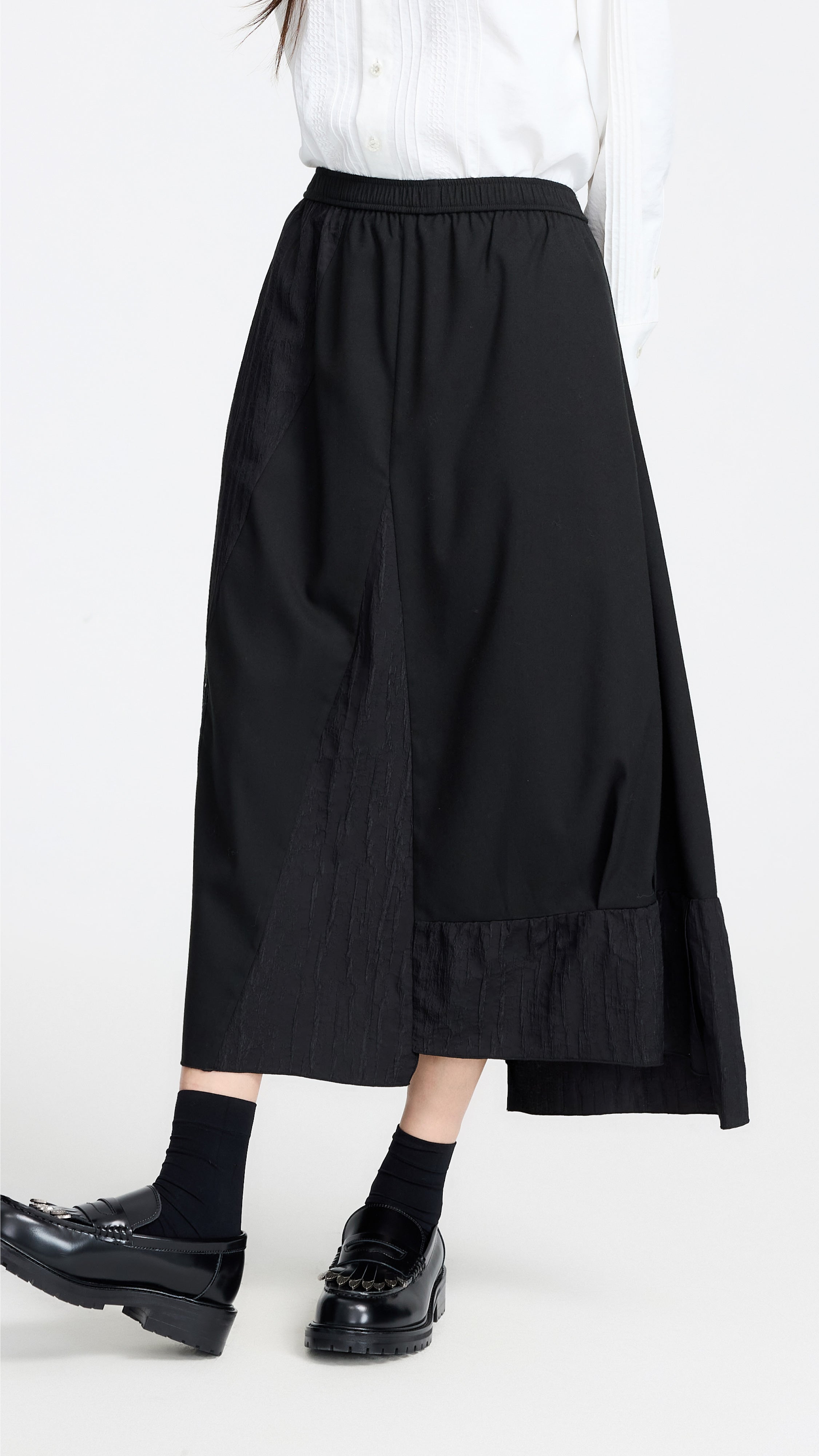 Irregular Patched Skirt