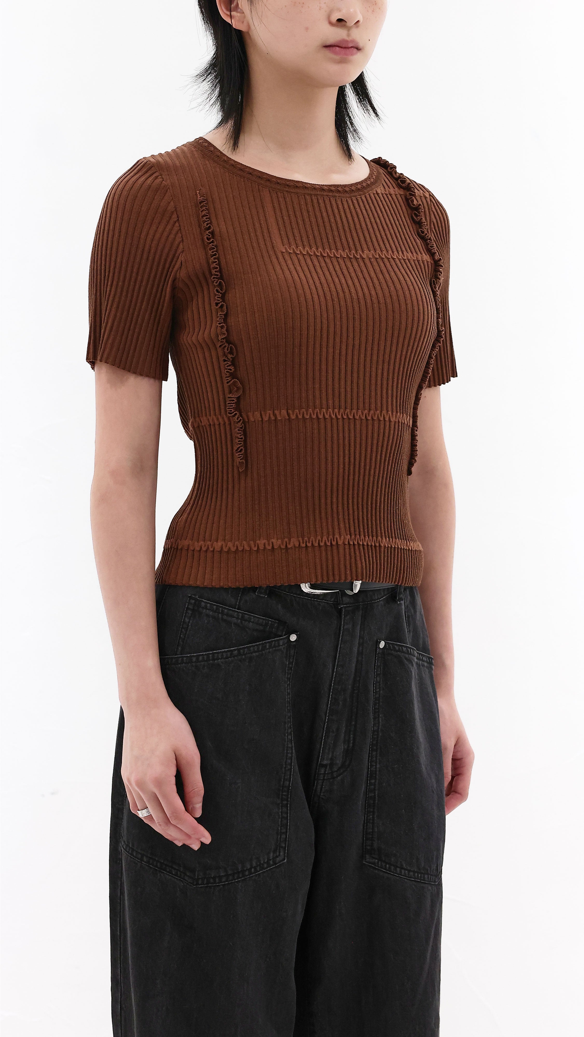 Basic Short Sleeves Sweater