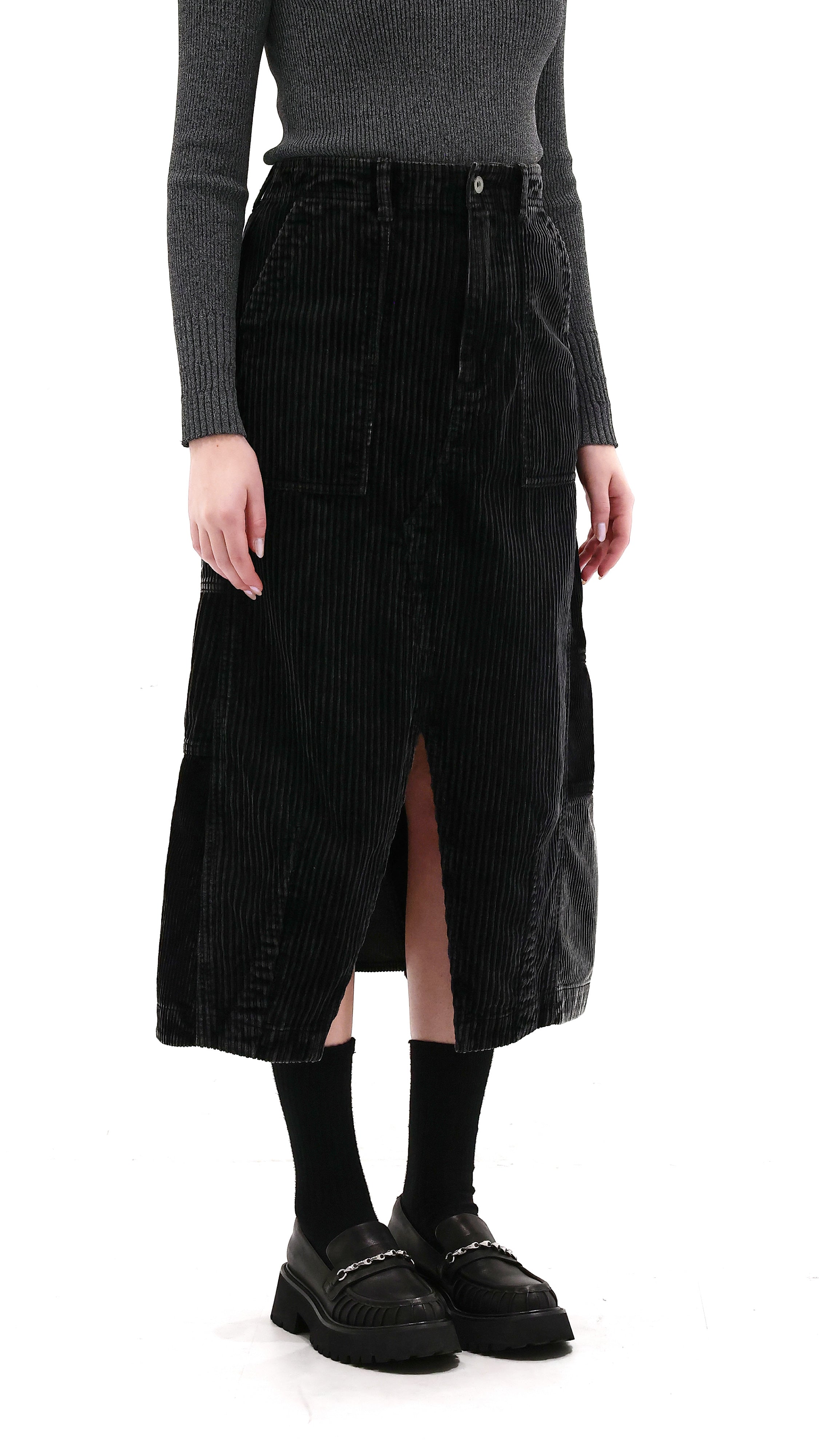 Remake Corduroy Pencil Skirt