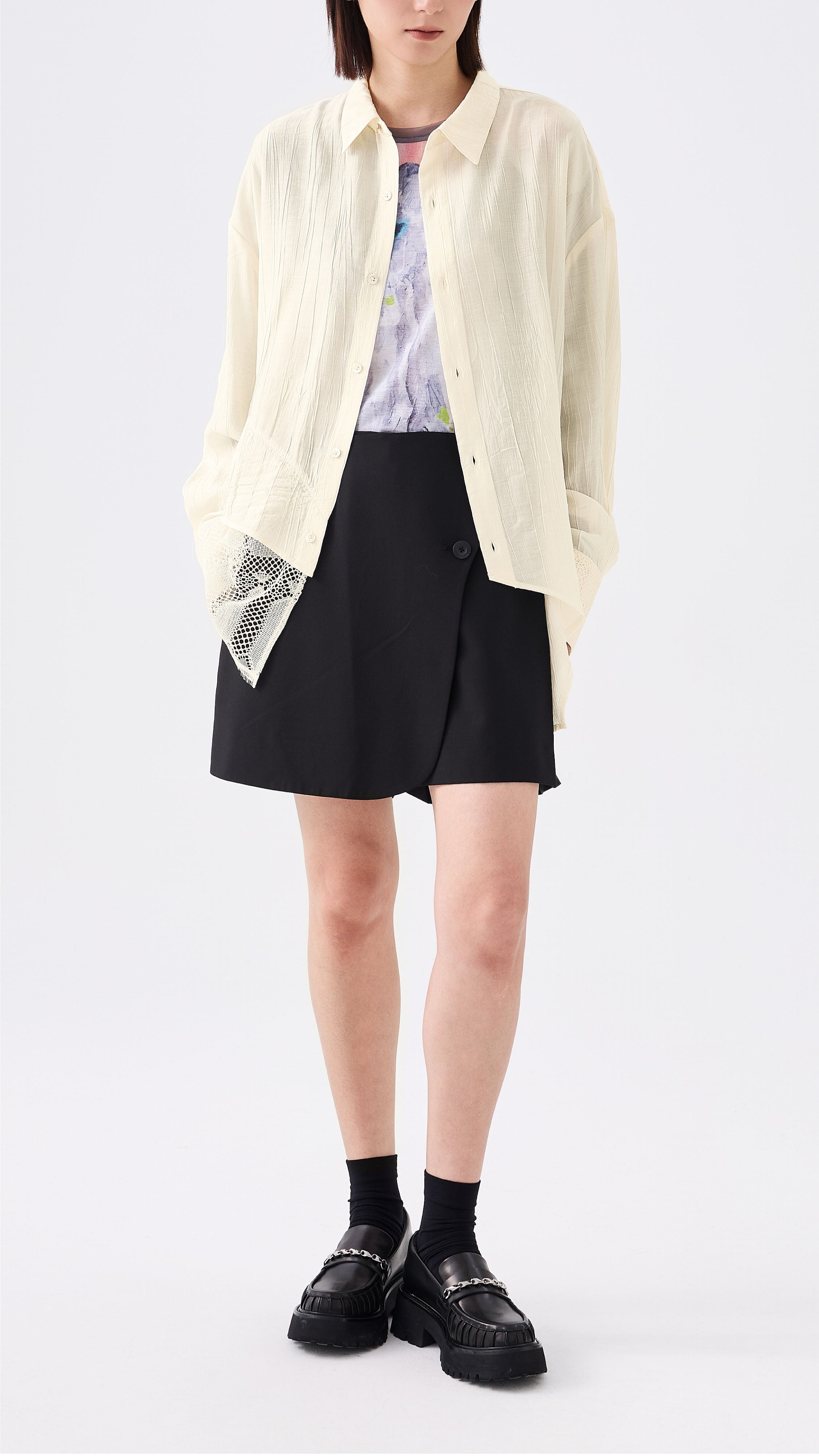 Shirt with Lace Detail