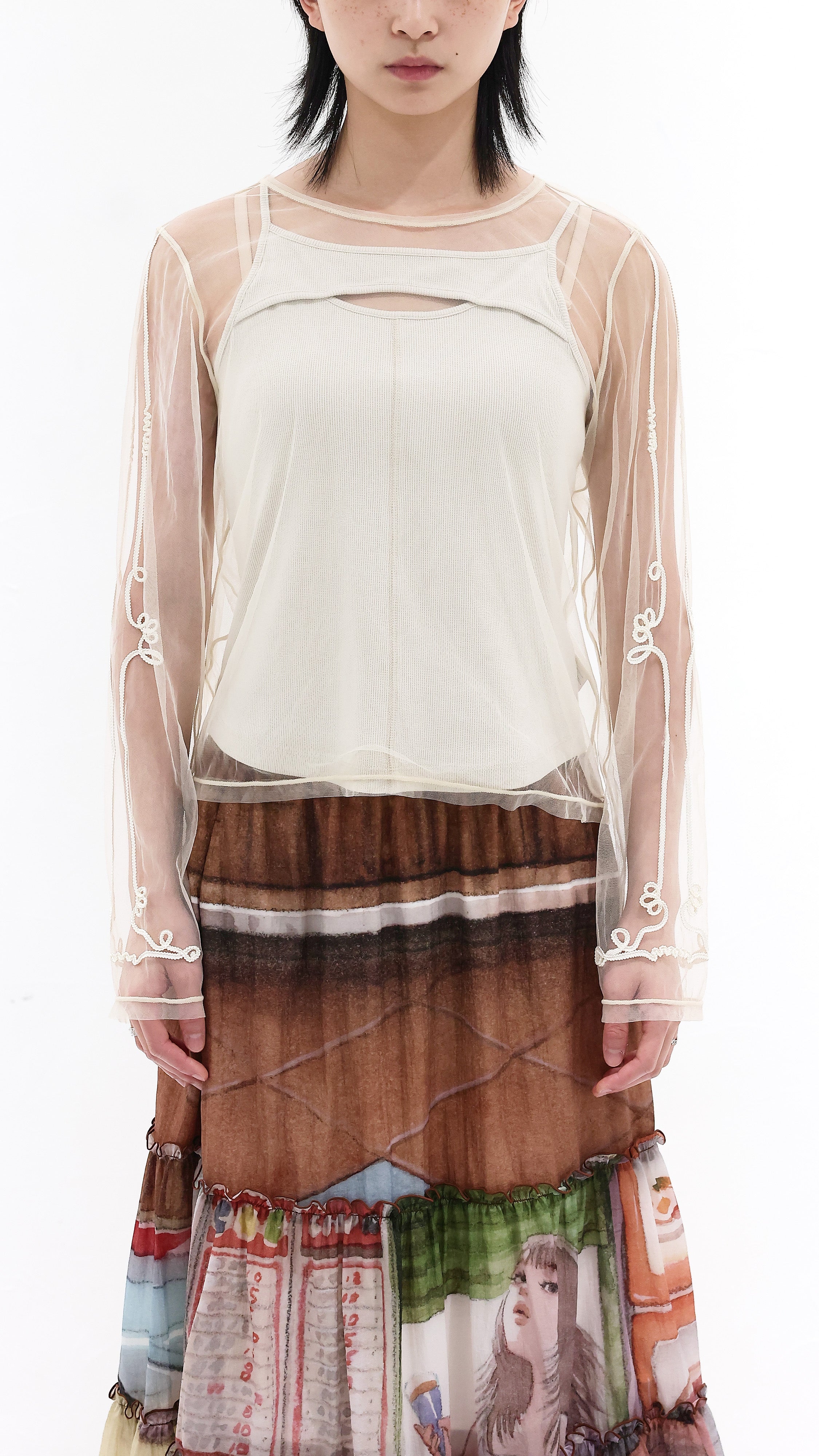 Western Bolero Sheer Tight Top